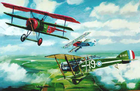 Aicraft Encyclopedia of world War I aircraft.  Display models for home and office.