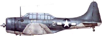SBD Auntless by Douglas Aircraft - navy fighter palne